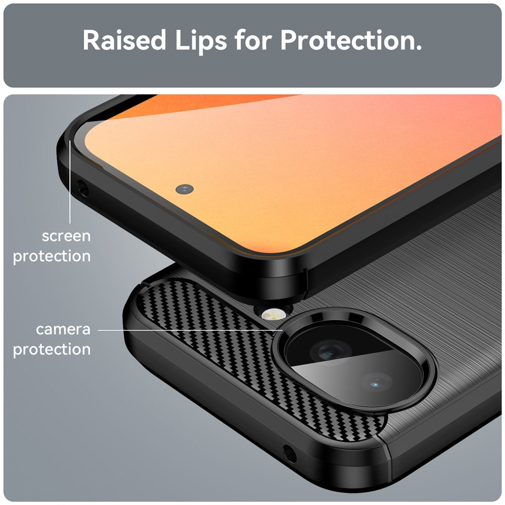 Deksel for Google Pixel 10a, Techsuit, Karbon, Svart