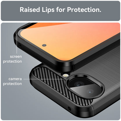 Deksel for Google Pixel 10a, Techsuit, Karbon, Svart