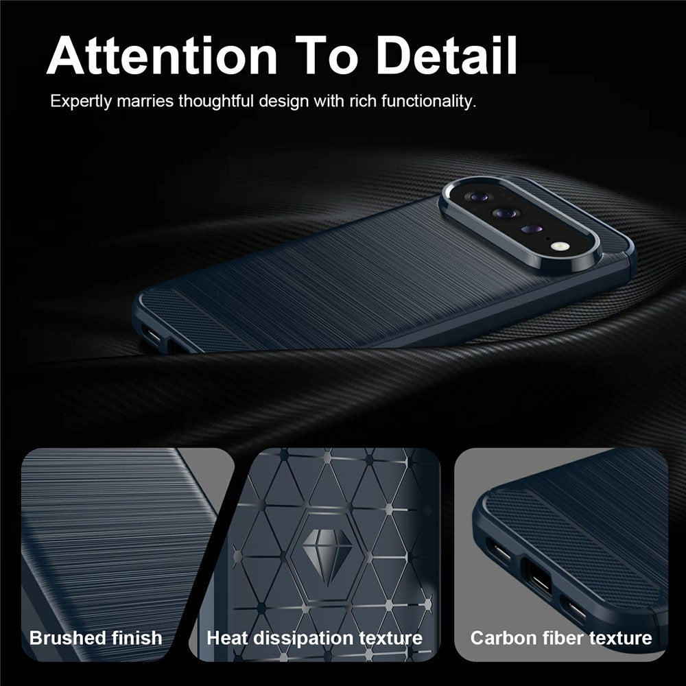 Deksel for Google Pixel 11 Pro / 11, Techsuit, Karbon, Blå