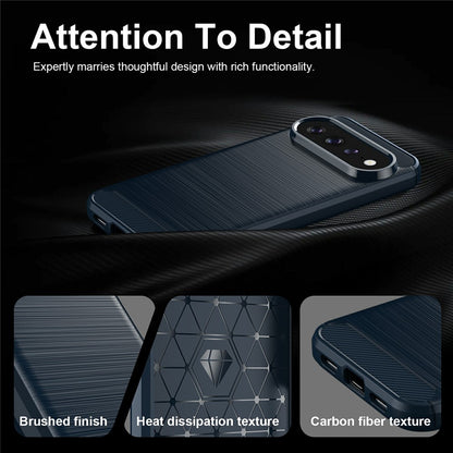 Deksel for Google Pixel 11 Pro / 11, Techsuit, Karbon, Blå