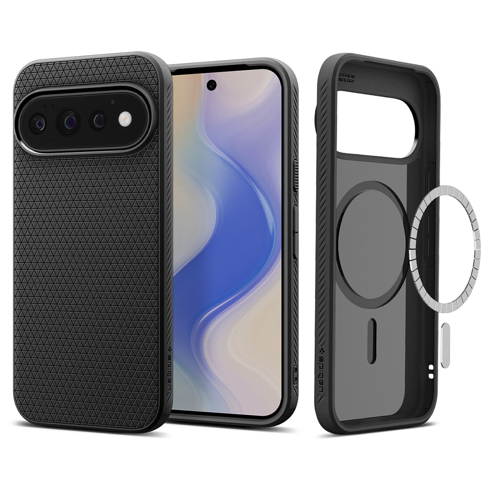 Deksel for Google Pixel 11 Pro, Spigen, Liquid Air, Matt svart ACS11428