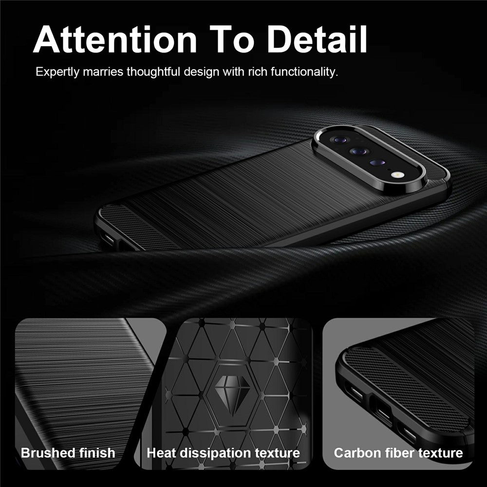 Deksel for Google Pixel 11 Pro XL, Techsuit, Karbon, Svart