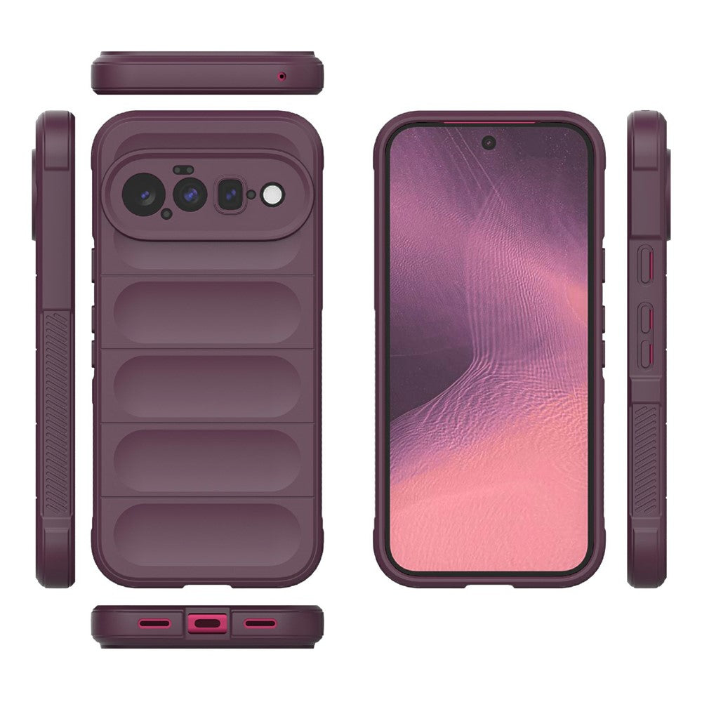 Deksel for Google Pixel 11, Techsuit, Magic Shield, Burgunder