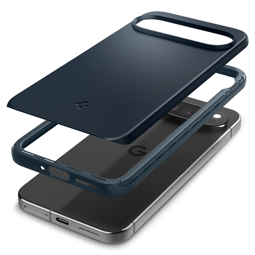 Deksel for Google Pixel 9 Pro XL, Spigen, Thin Fit, Marineblå ACS07732