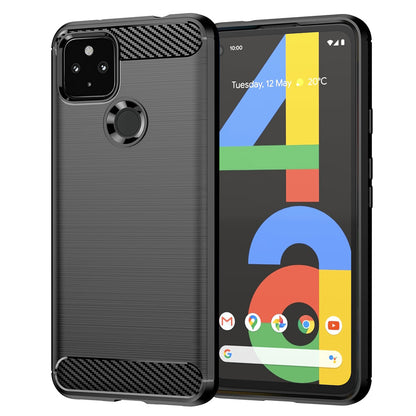 Deksel for Google Pixel 4a 5G, Techsuit, Karbon, Svart