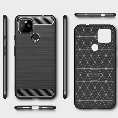 Deksel for Google Pixel 4a 5G, Techsuit, Karbon, Svart