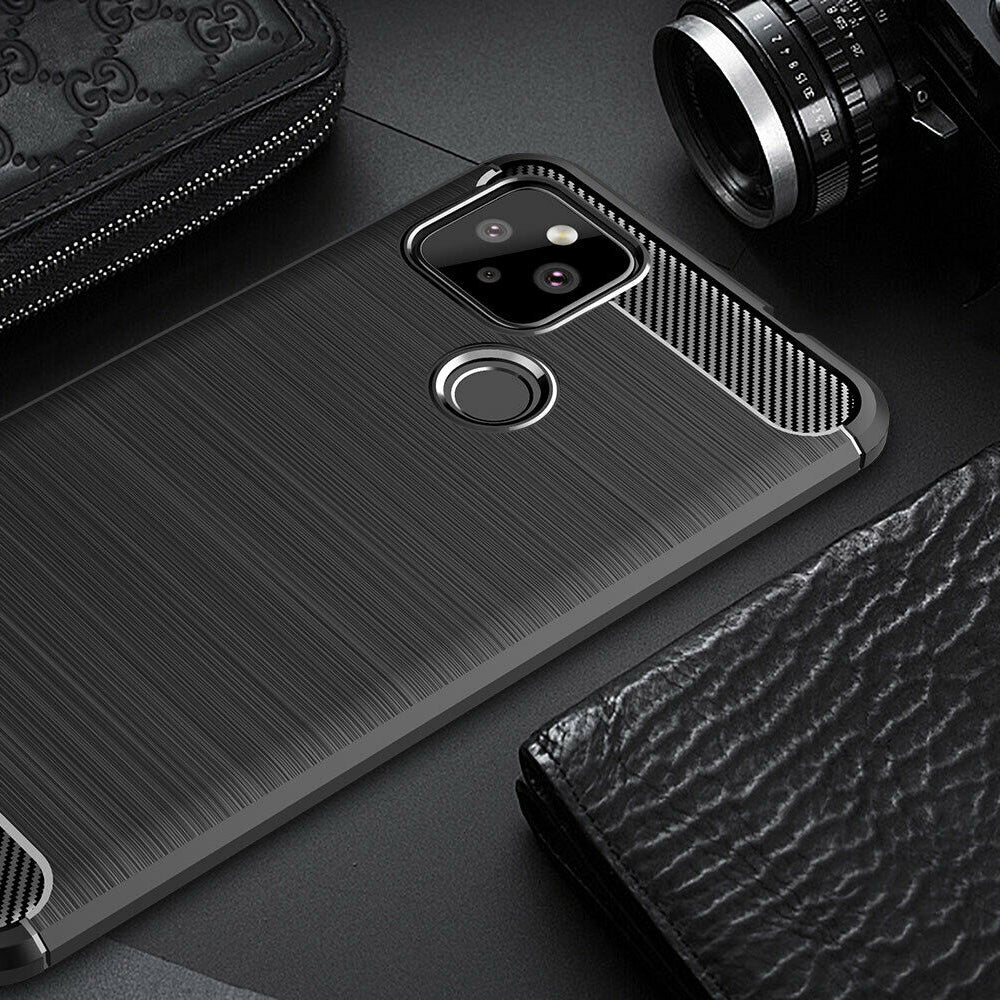 Deksel for Google Pixel 4a 5G, Techsuit, Karbon, Svart