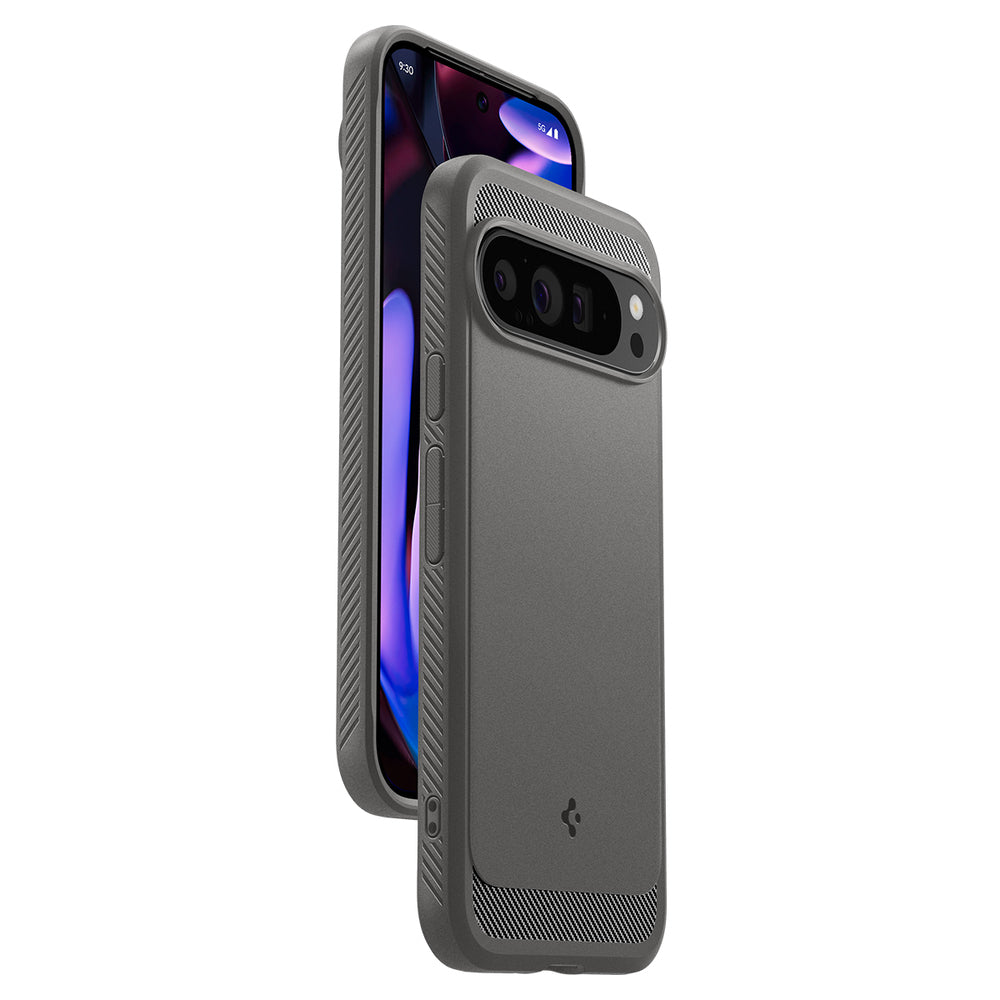 Deksel for Google Pixel 9 Pro XL, Spigen, Rugged Armor, Grå ACS07784