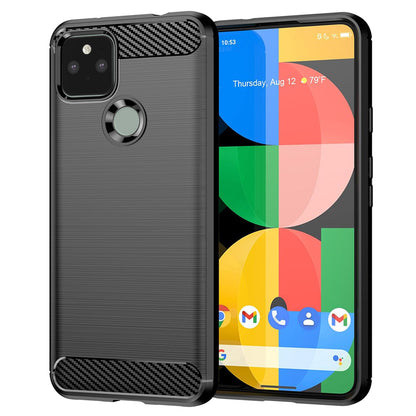 Deksel for Google Pixel 5, Techsuit, Karbon, Svart