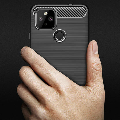 Deksel for Google Pixel 5, Techsuit, Karbon, Svart