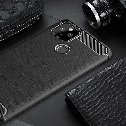 Deksel for Google Pixel 5, Techsuit, Karbon, Svart