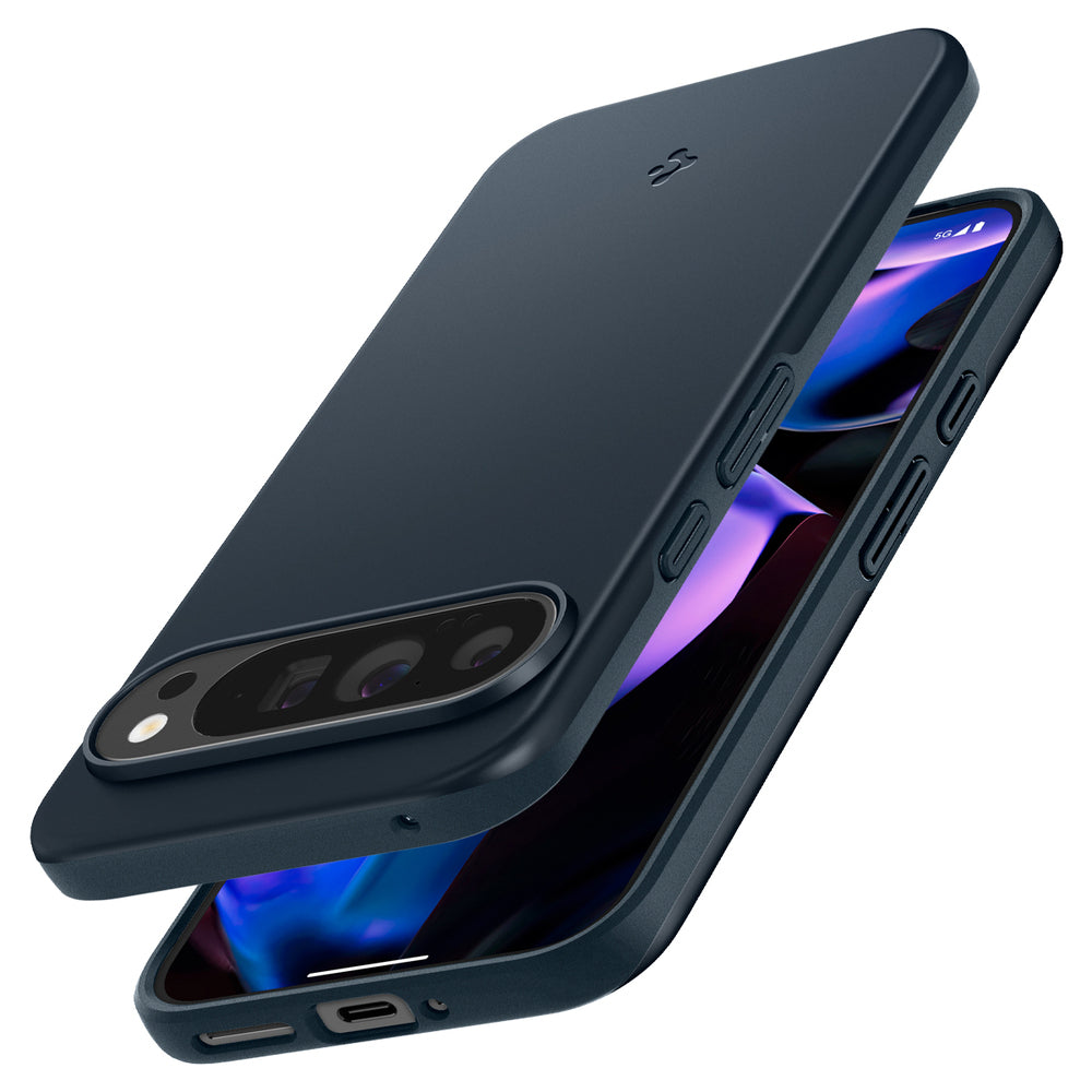 Deksel for Google Pixel 9 Pro XL, Spigen, Thin Fit, Marineblå ACS07732