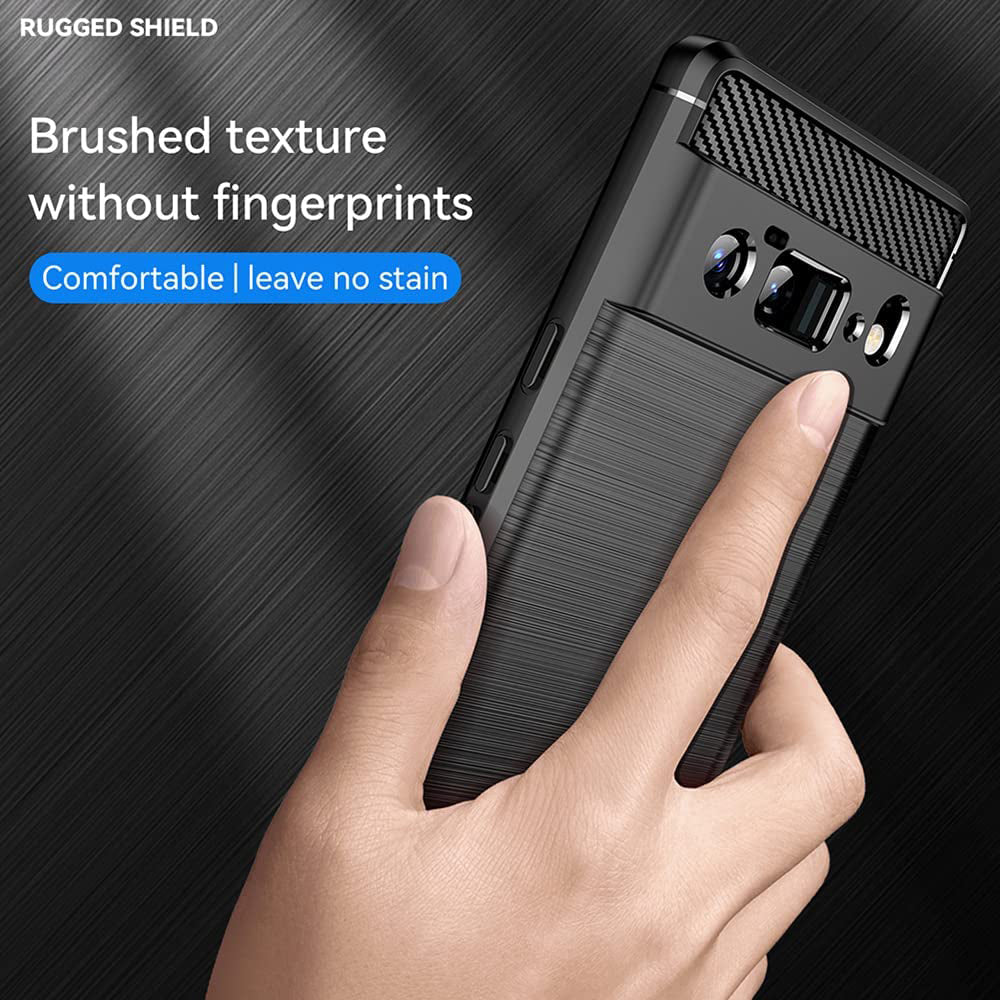 Deksel for Google Pixel 6 Pro, Techsuit, Karbon, Svart
