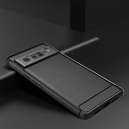 Deksel for Google Pixel 6 Pro, Techsuit, Karbon, Svart