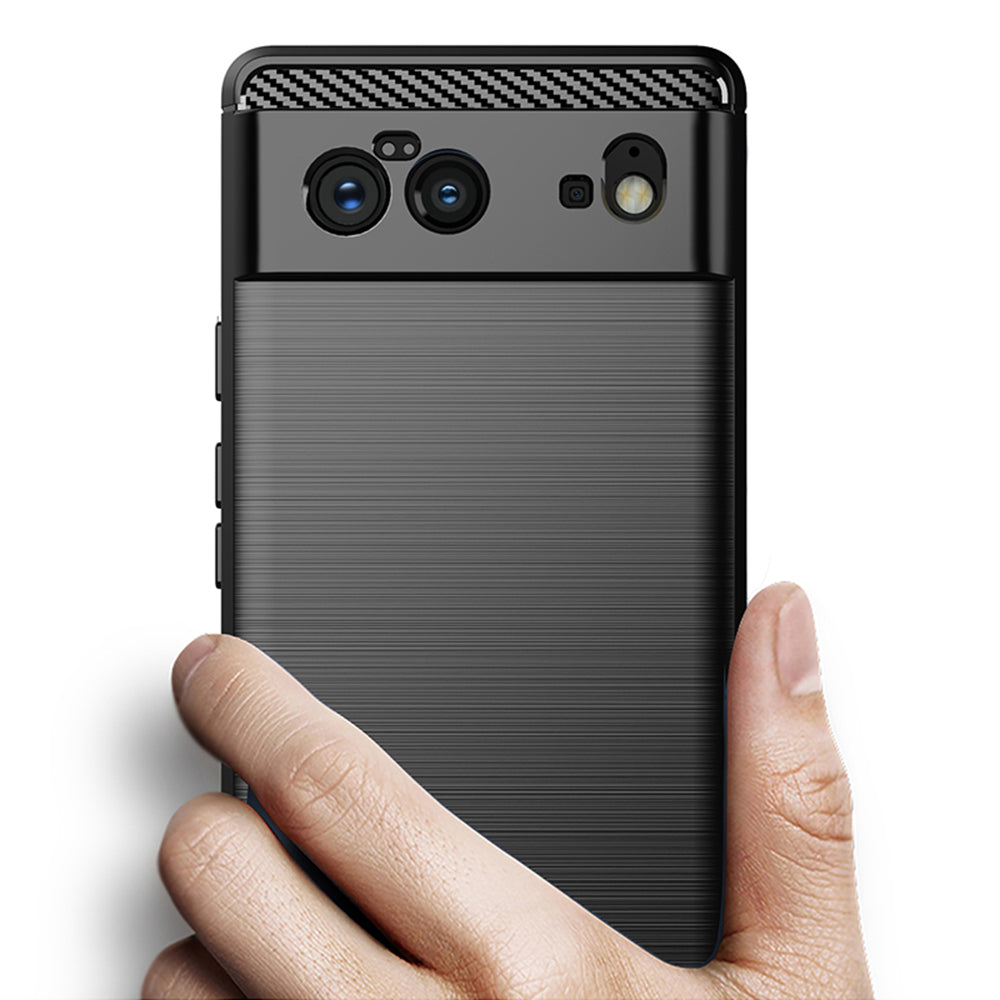 Deksel for Google Pixel 6, Techsuit, Karbon, Svart