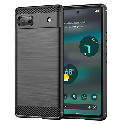 Deksel for Google Pixel 6a, Techsuit, Karbon, Svart