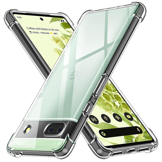 Deksel for Google Pixel 6a, Techsuit, Støtsikker Klar, Transparent