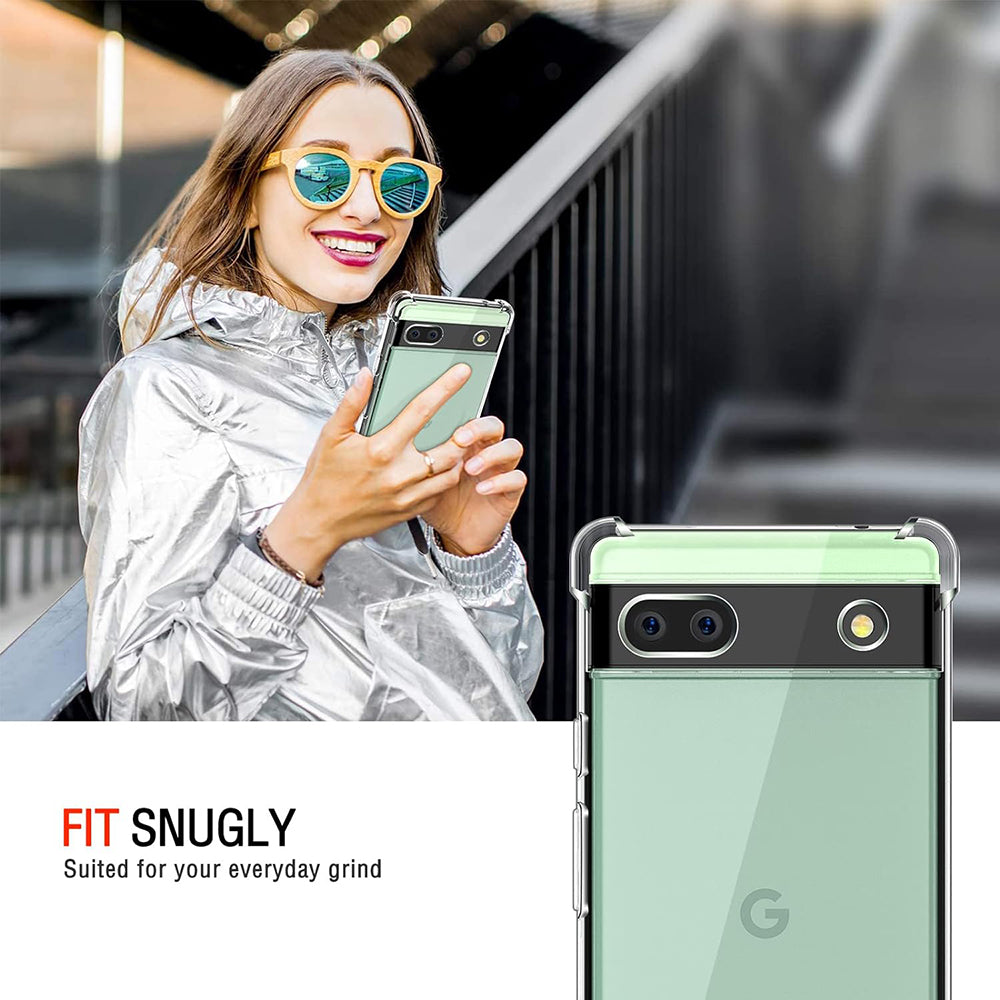Deksel for Google Pixel 6a, Techsuit, Støtsikker Klar, Transparent