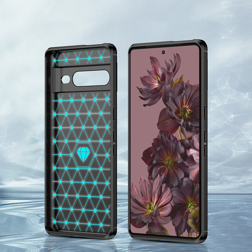 Deksel for Google Pixel 7 Pro, Techsuit, Karbon, Svart