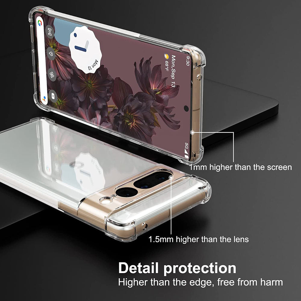 Deksel for Google Pixel 7 Pro, Techsuit, Støtsikker Klar, Transparent