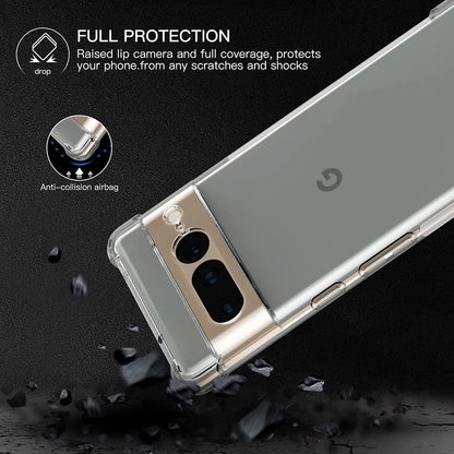 Deksel for Google Pixel 7 Pro, Techsuit, Støtsikker Klar, Transparent