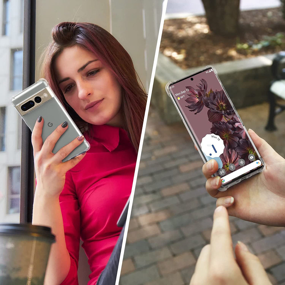 Deksel for Google Pixel 7 Pro, Techsuit, Støtsikker Klar, Transparent