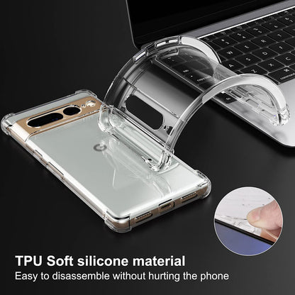 Deksel for Google Pixel 7 Pro, Techsuit, Støtsikker Klar, Transparent