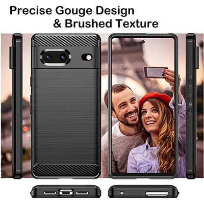 Deksel for Google Pixel 7, Techsuit, Karbon, Svart