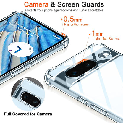 Deksel for Google Pixel 7, Techsuit, Støtsikker Klar, Transparent