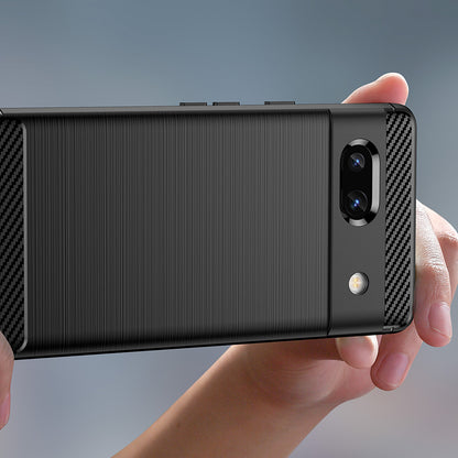 Deksel for Google Pixel 7a, Techsuit, Karbon, Svart