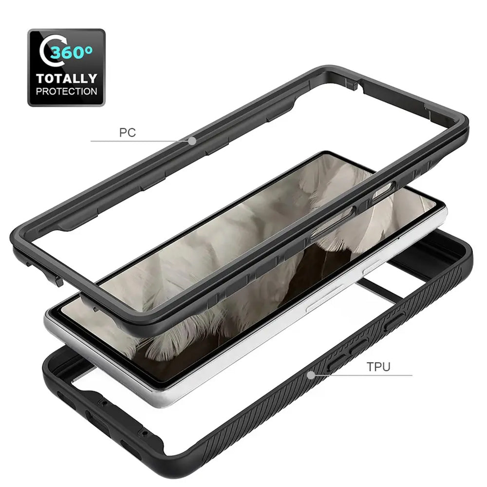 Deksel for Google Pixel 7a, Techsuit, Defense360 Pro, Svart