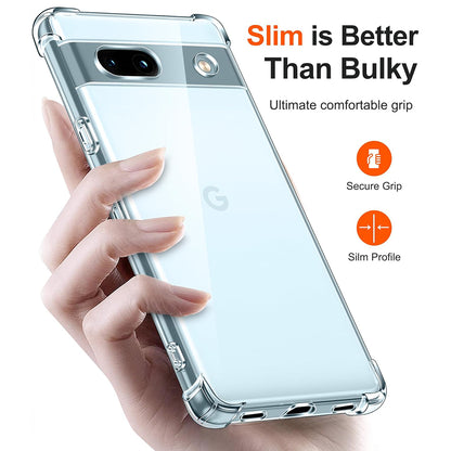 Deksel for Google Pixel 7a, Techsuit, Støtsikker Klar, Transparent