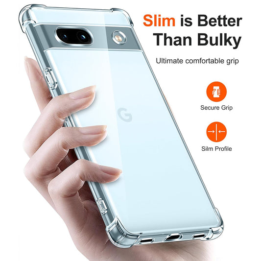 Deksel for Google Pixel 7a, Techsuit, Støtsikker Klar, Transparent