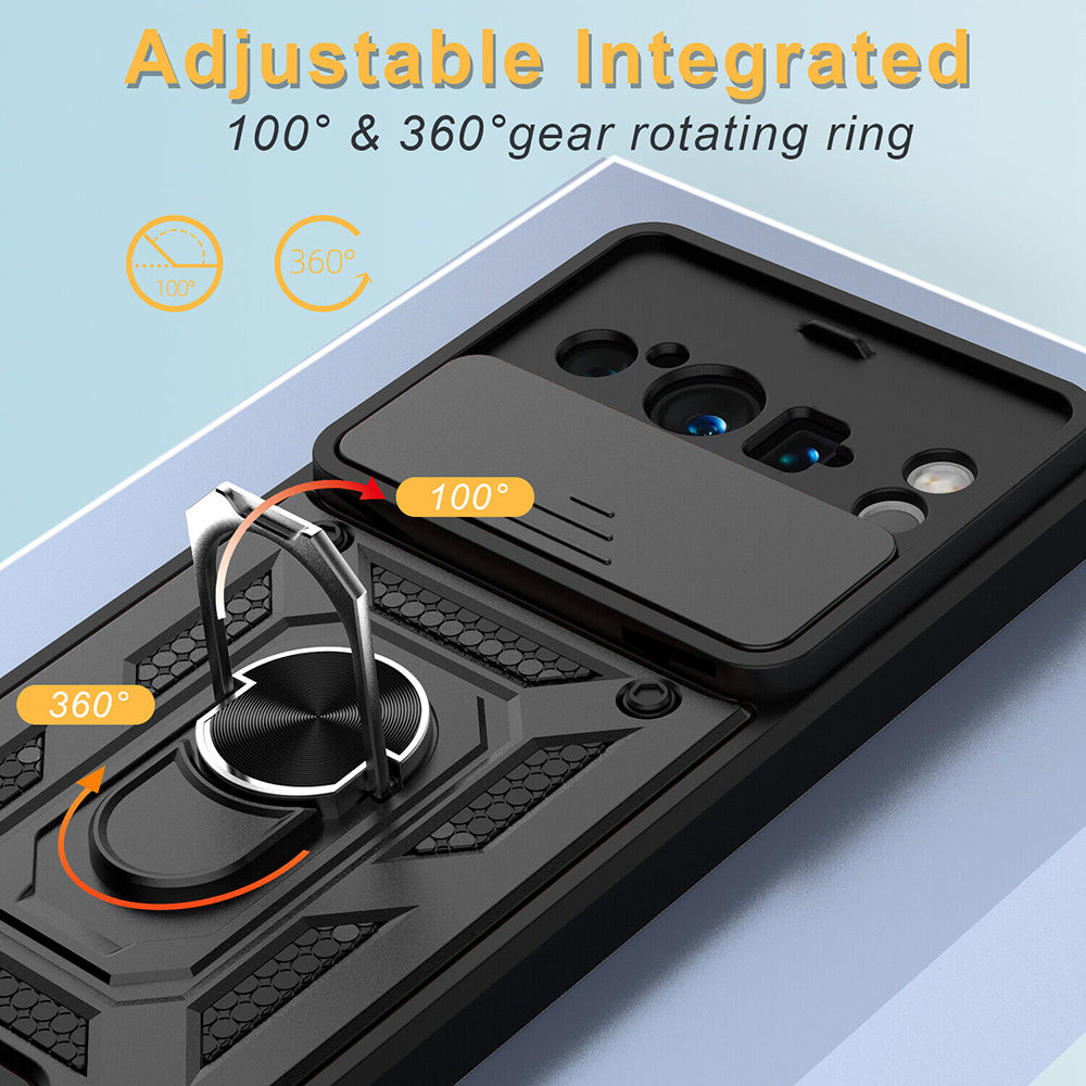 Deksel for Google Pixel 8 Pro, Techsuit, CamShield, Svart