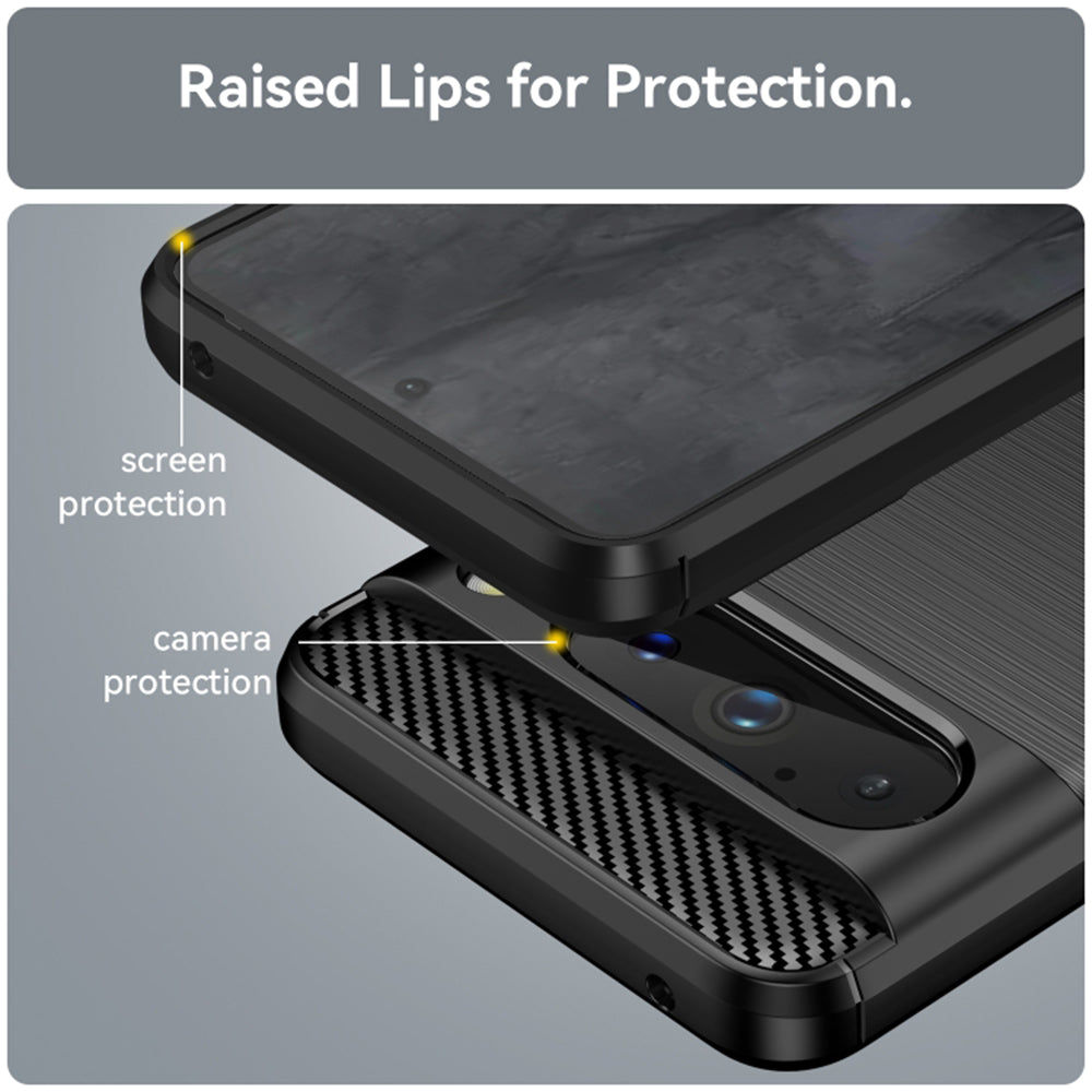 Deksel for Google Pixel 8 Pro, Techsuit, Karbon, Svart