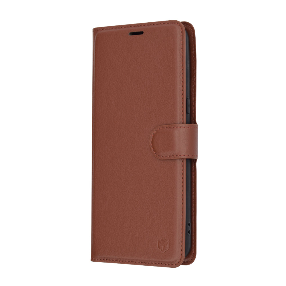 Deksel for Google Pixel 8 Pro, Techsuit, Leather Folio, Brun