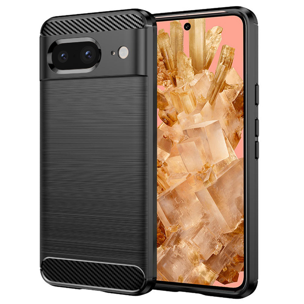 Deksel for Google Pixel 8, Techsuit, Karbon, Svart