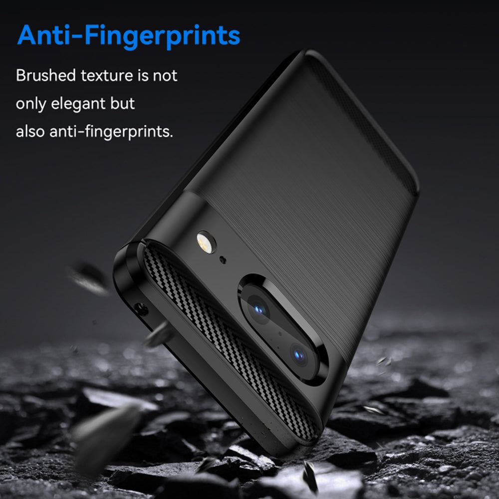 Deksel for Google Pixel 8, Techsuit, Karbon, Svart