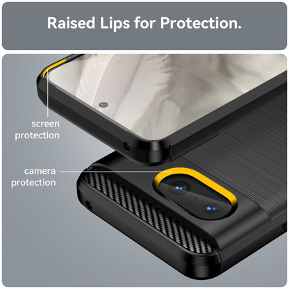 Deksel for Google Pixel 8, Techsuit, Karbon, Svart
