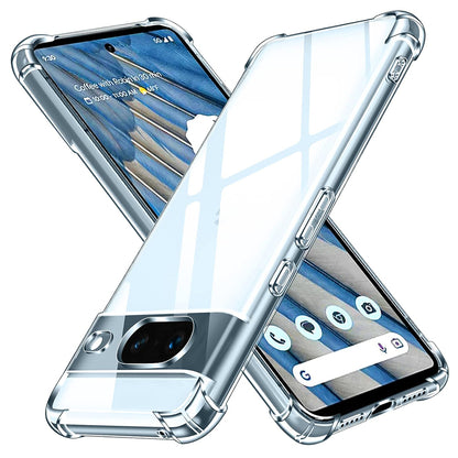 Deksel for Google Pixel 8a, Techsuit, Støtsikker Klar, Transparent
