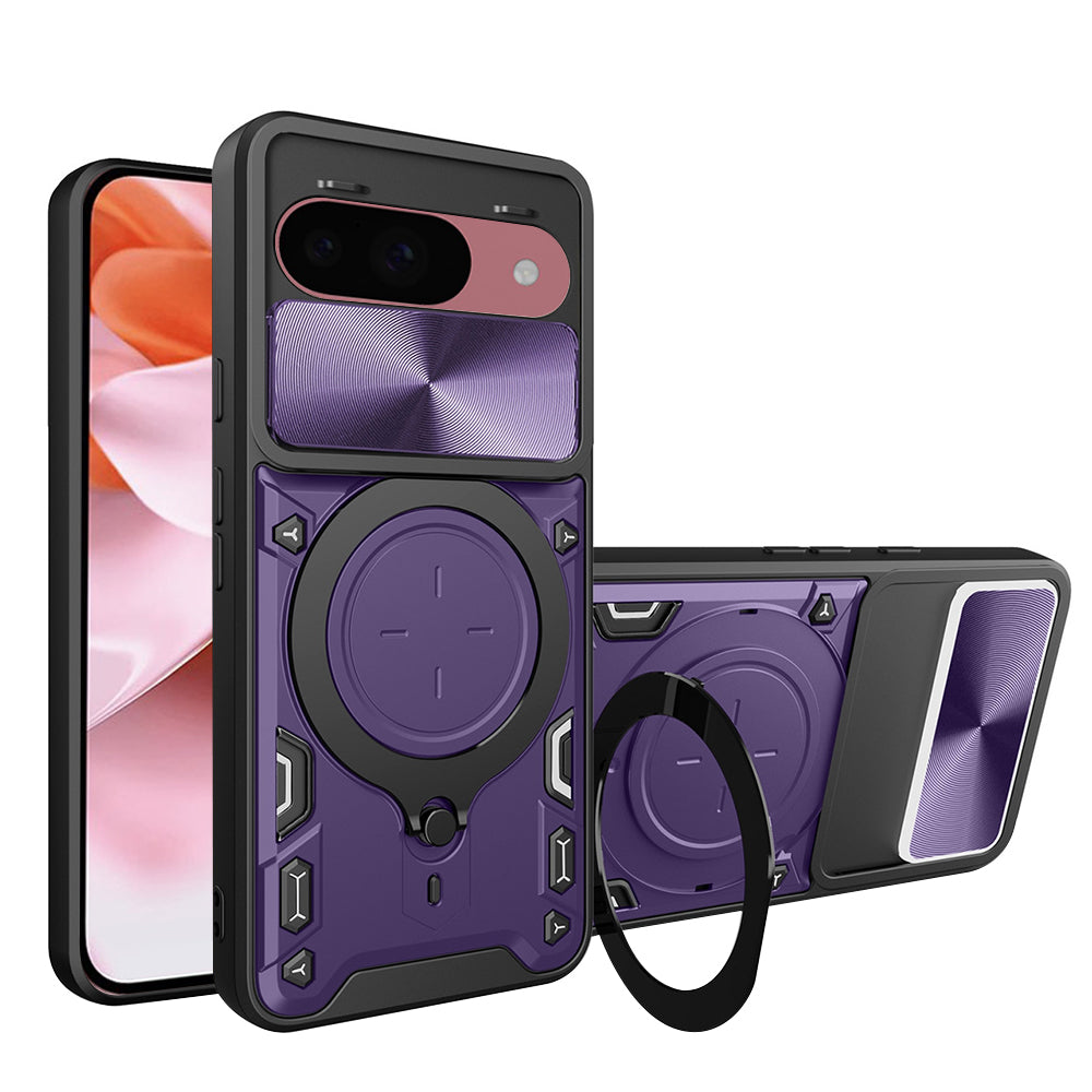 Deksel for Google Pixel 9 / 9 Pro, Techsuit, CamGuard Pro, Lilla
