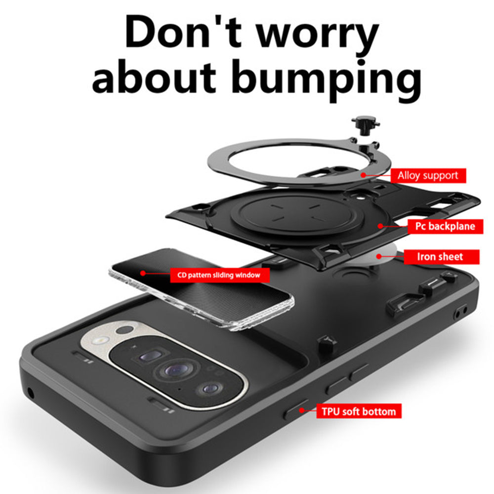 Deksel for Google Pixel 9 / 9 Pro, Techsuit, CamGuard Pro, Lilla