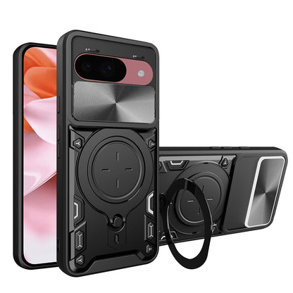 Deksel for Google Pixel 9 / 9 Pro, Techsuit, CamGuard Pro, Svart