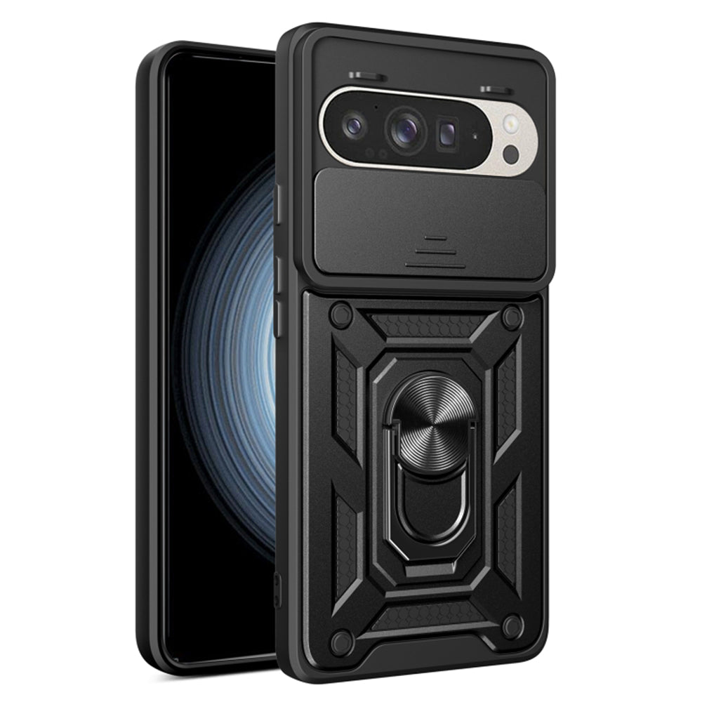 Deksel for Google Pixel 9 / 9 Pro, Techsuit, CamShield, Svart