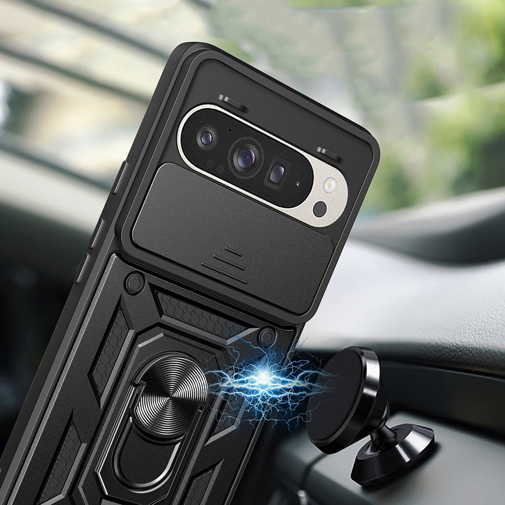Deksel for Google Pixel 9 / 9 Pro, Techsuit, CamShield, Svart