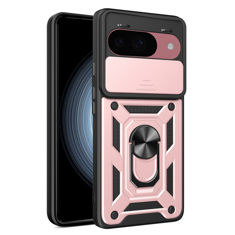 Deksel for Google Pixel 9 / 9 Pro, Techsuit, CamShield, Rosa