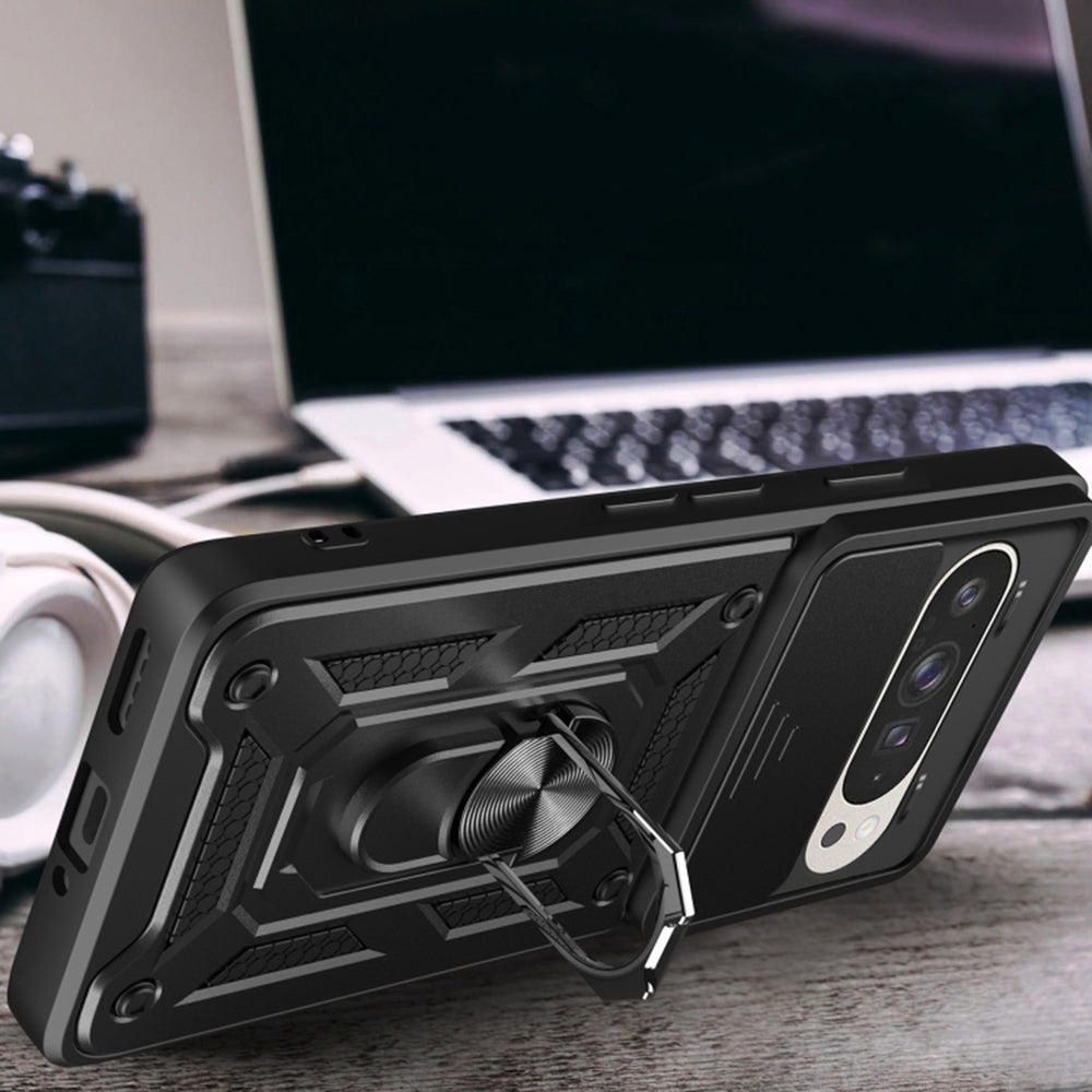 Deksel for Google Pixel 9 / 9 Pro, Techsuit, CamShield, Rosa