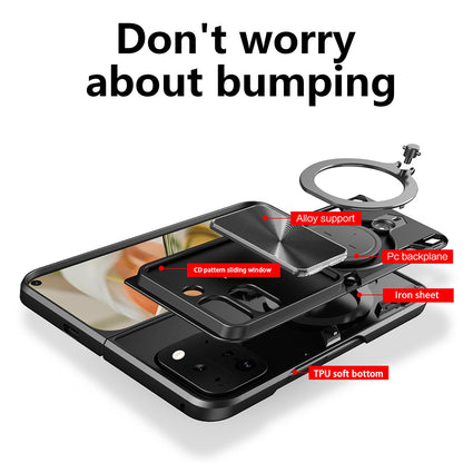 Deksel for Google Pixel 9 Pro Fold, Techsuit, CamGuard Pro, Rød