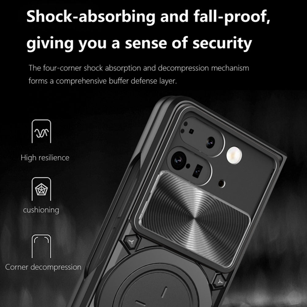 Deksel for Google Pixel 9 Pro Fold, Techsuit, CamGuard Pro, Rød