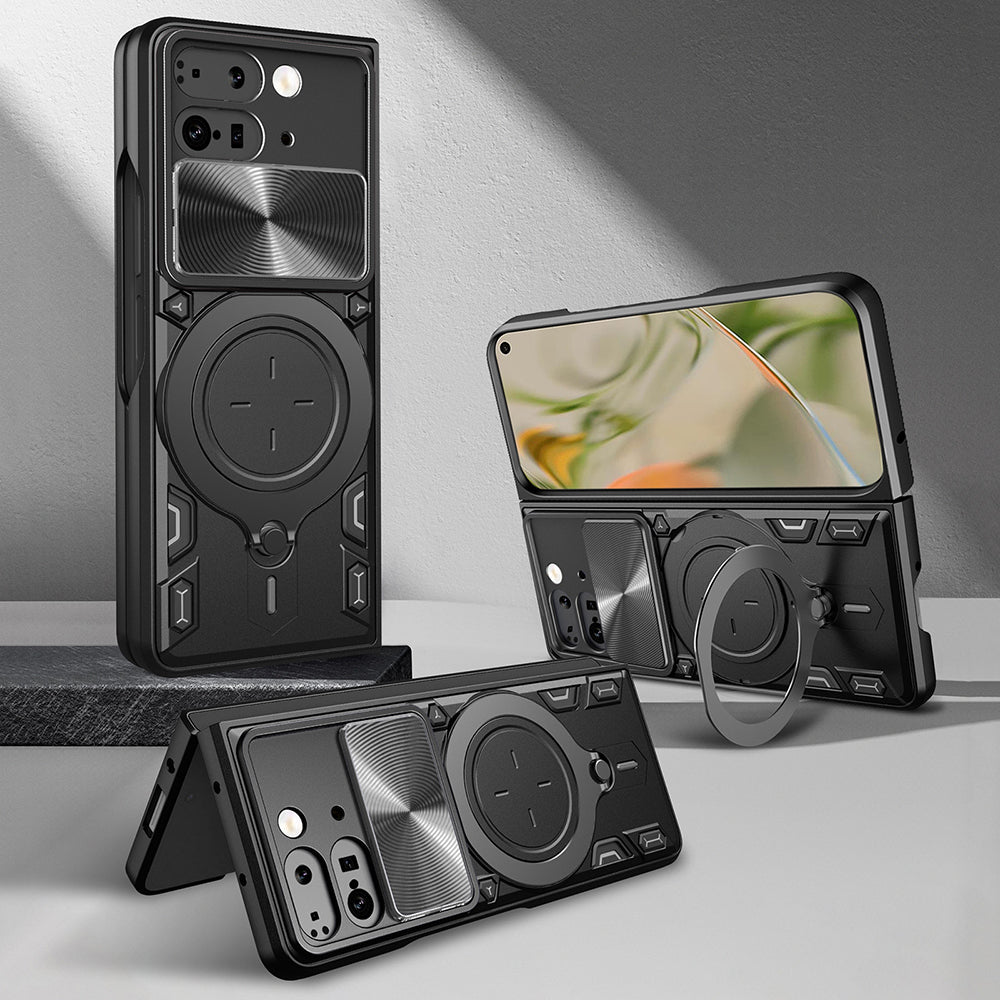 Deksel for Google Pixel 9 Pro Fold, Techsuit, CamGuard Pro, Rød